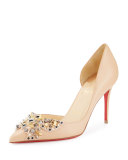 Farfa Spikes Half-d'Orsay 85mm Red Sole Pump