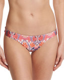 Rhapsody Printed Reversible Low-Rise Swim Bottoms