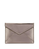 Leo Metallic Envelope Clutch Bag