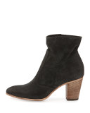 Diva Classic Suede Bootie, Moonless