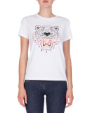 Short-Sleeve Logo Jersey Tee, White