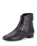 Myth Leather Ankle Boot, Black