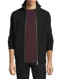 Ronzons Merino Full-Zip Sweater, Night