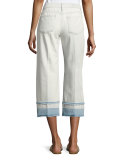 Liza Mid-Rise Denim Culottes, Ecstasy