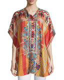 Perro Printed Poncho