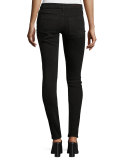 Jane Distressed Skinny Jeans, Black