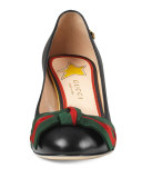 Aline Leather Pump, Black