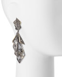 Crystal Origami Clip-On Earrings
