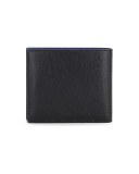 Karlito Bi-Fold Leather Wallet w/Mink Fur Details, Black