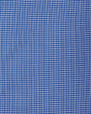 Saturated Micro-Check Long-Sleeve Dress Shirt, Navy