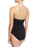 Go West Bandeau One-Piece Swimsuit, Black