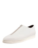 Sligo Zip-Front Sneaker, White