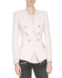 Classic Double-Breasted Blazer, Rose