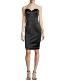 Marta Strapless Duchess Satin Dress