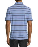 Hargett Striped Jersey Short-Sleeve Polo Shirt, Blue