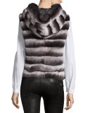 Down Rabbit Fur Vest, Chinchilla