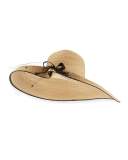 Iris Straw Hat w/ Netting, Light Brown