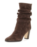 Knight Slouchy Suede Boot, Alaska Dark Brown