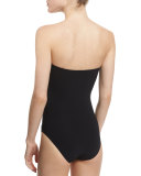 Serena Solid V'd One-Piece Swimsuit