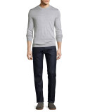 Core Slim-Straight Lafayette Denim Jeans, Navy