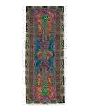 Dehli Paisley Cashmere & Silk Scarf, Violet