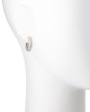Galahad Diamond Oval Hoop Earrings