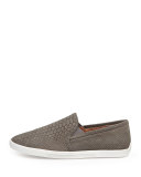 Kidmore Snake-Print Skate Shoe, Dark Gray