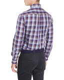 Autumn Plaid Oxford Shirt, Snap Dragon
