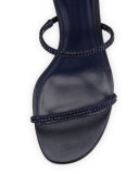Crystal Snake 40mm Sandal, Blue
