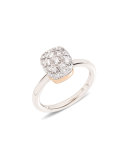 Nudo Rhodium-Plated Diamond Ring, Size 53