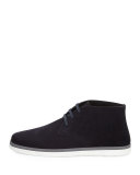 Newport Perforated Suede Chukka Boot, Navy