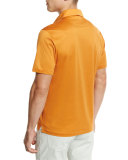 Mercerized Cotton Polo Shirt, Bright Orange