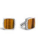 Batu Classic Chain Tigers Eye Cuff Links