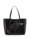 Erica Crocodile Leaf Tote Bag