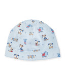 Sweater Weather Reversible Baby Bib, Blue
