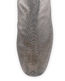 Bacari Nocturn Chunky-Heel Bootie, Pyrite