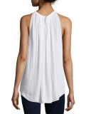 Paris Halter-Neck Top, Ivory