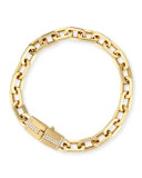 18k Gold Moderne Diamond Chain Bracelet