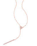 Mirage Diamond Lariat Necklace in 14K Rose Gold