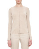 Long-Sleeve Round-Neck Pullover, Steppe