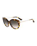 Slight Cat-Eye Sunglasses