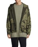Camouflage-Print Anorak Jacket