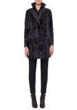 Reversible Shearling Fur Coat, Starling