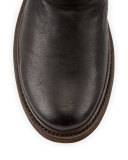 Valerie Shearling-Lined Boot, Black