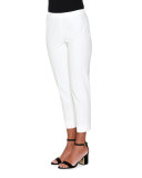 Audrey Cropped Pants, White