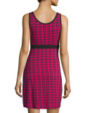Astaire Jersey Chemise, Deep Ruby/Black