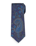 Paisley-Print Silk Tie