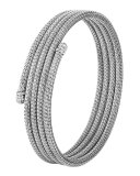 Classic Chain Small Diamond Coil Bracelet, Size M