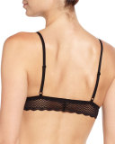 Sweet Treats Geometric Lace Soft Bra, Black