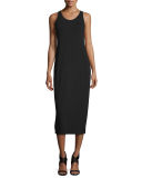 Sleeveless Scoop-Neck Midi Dress